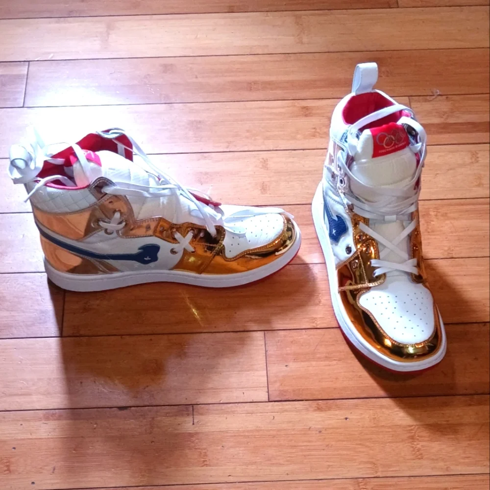 Authentic SIA COLLECTIVE D1Y Olympic Hi Top Sneakers Mens sz 11 - Picture 1 of 6
